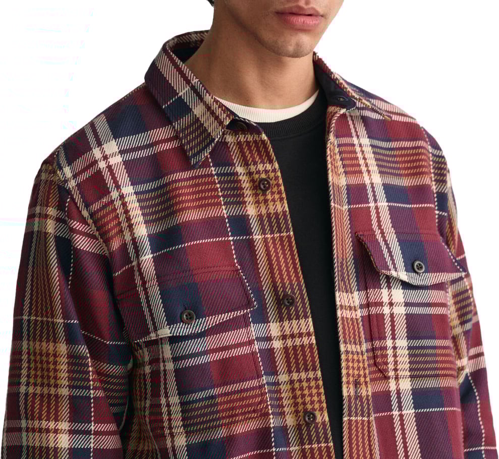 Gant Gant  Overshirts Bordeaux 3230203 644 Rood