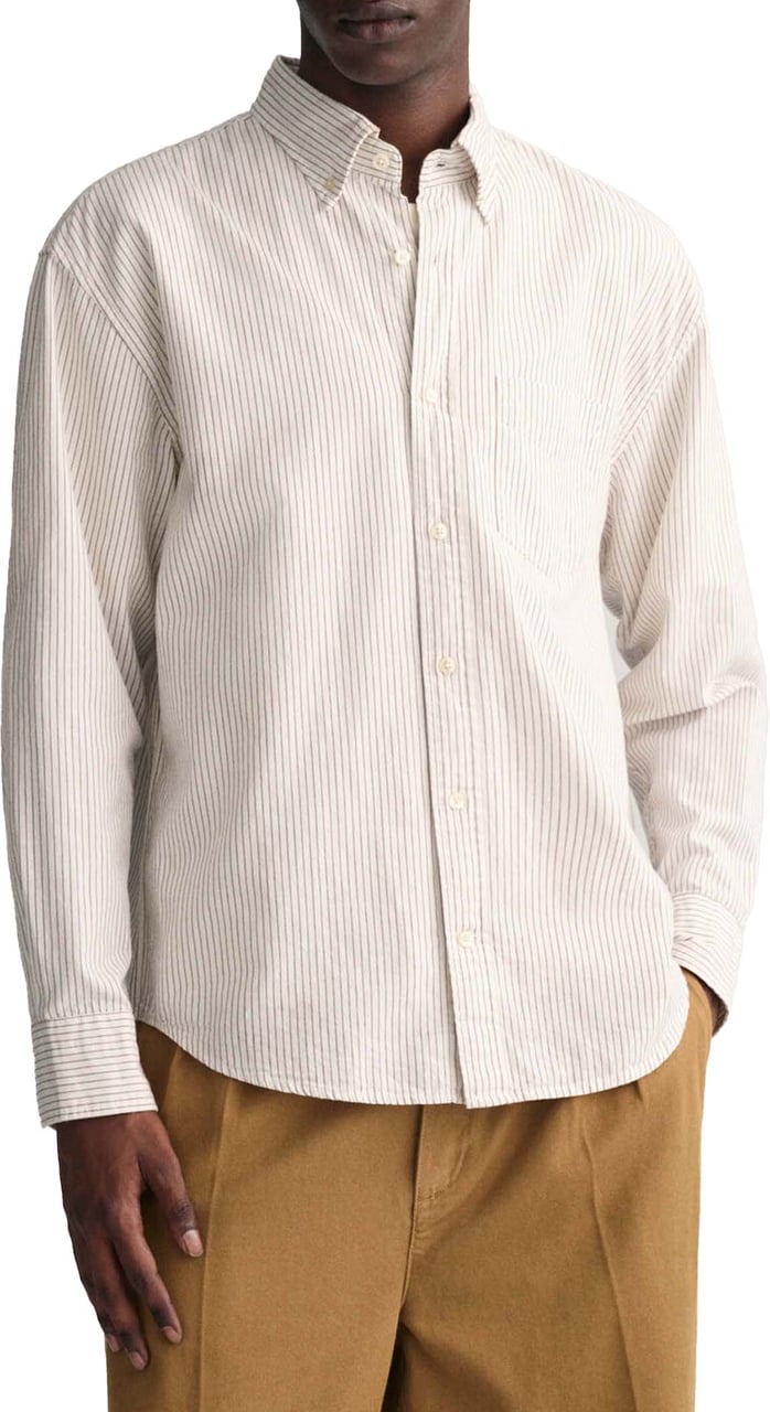Gant Gant  Lange Mouw Overhemden Ecru 3230166 113 Wit