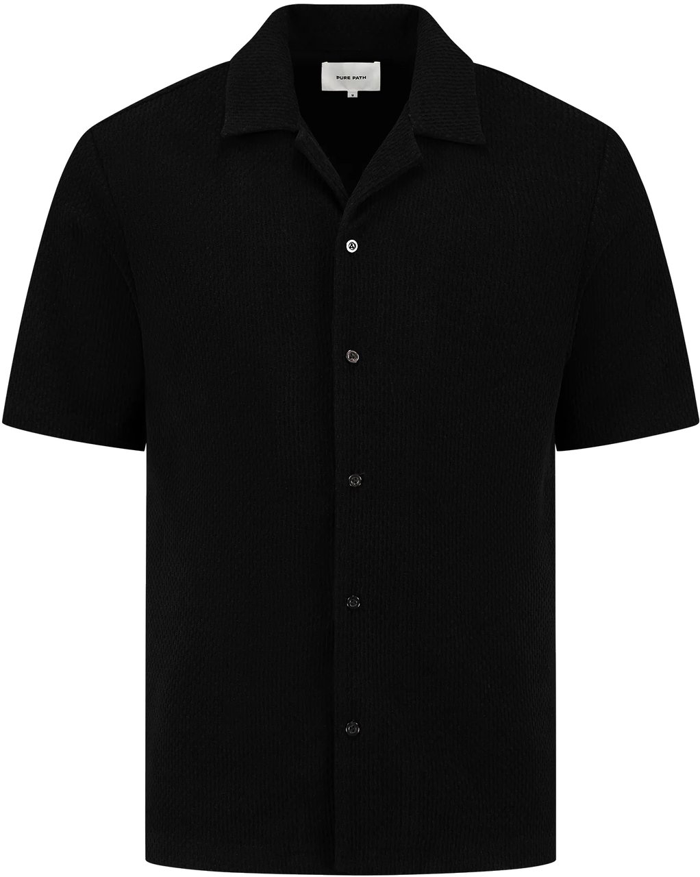 Pure Path Short Sleeve Honeycomb Shirt Zwart