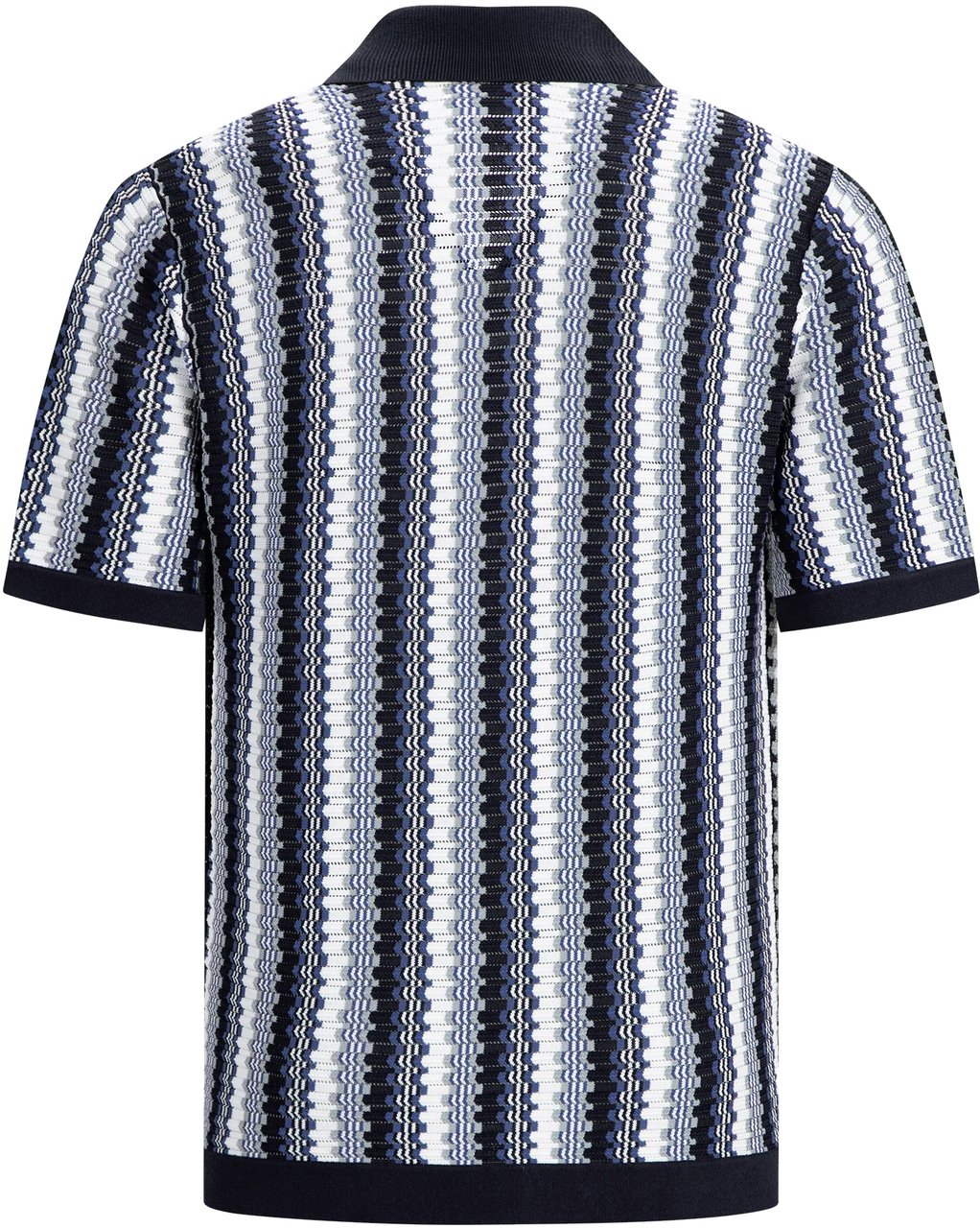 Pure Path Ajour Knitwear Shirt Blauw