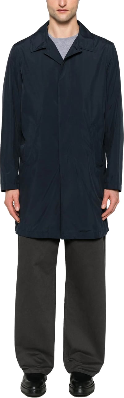 Corneliani regenmantel navy Blauw