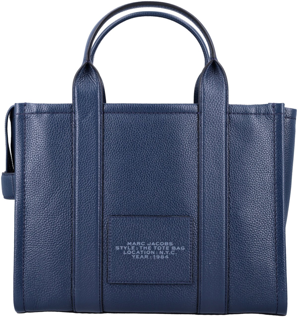 Marc Jacobs The Medium Tote Leather Blue Sea Blauw
