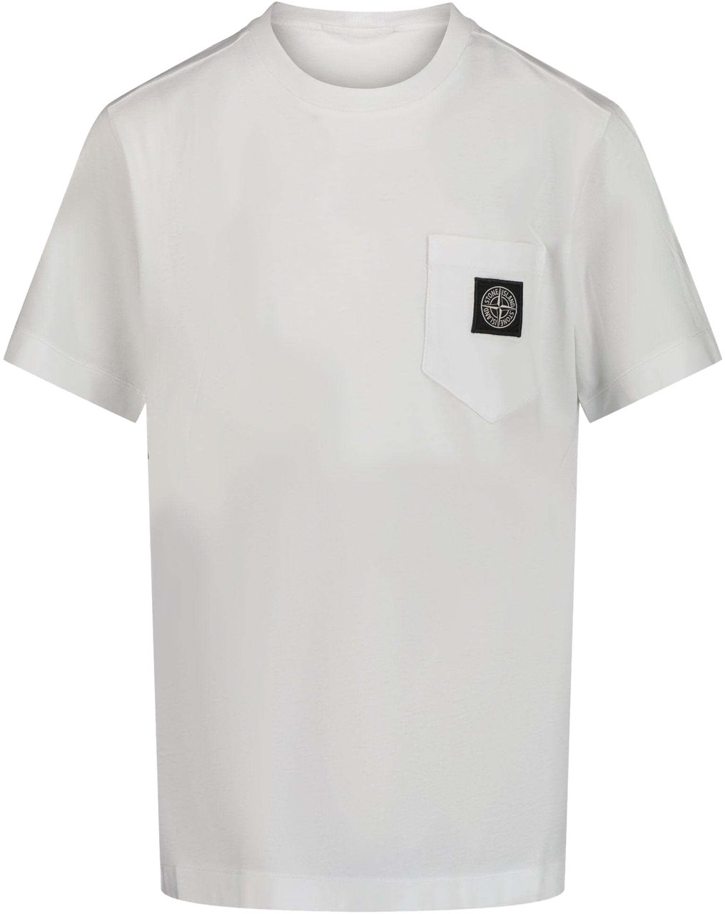 Stone Island Junior Stone Island Kinder Jongens T-Shirt In Wit Wit