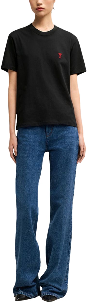 AMI Paris T-Shirts And Polos Black Zwart