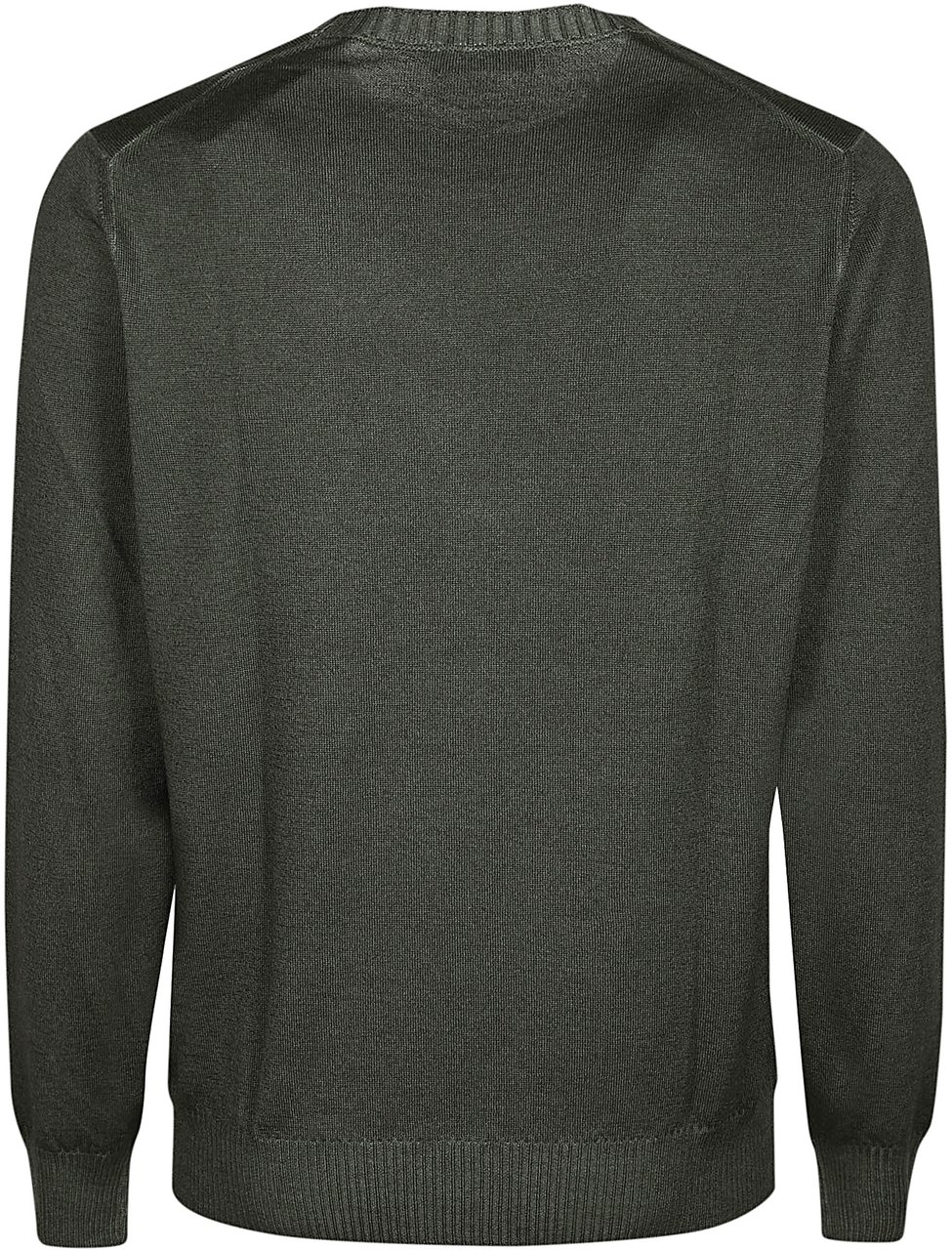 Fay Round Neck Sweater Green Groen