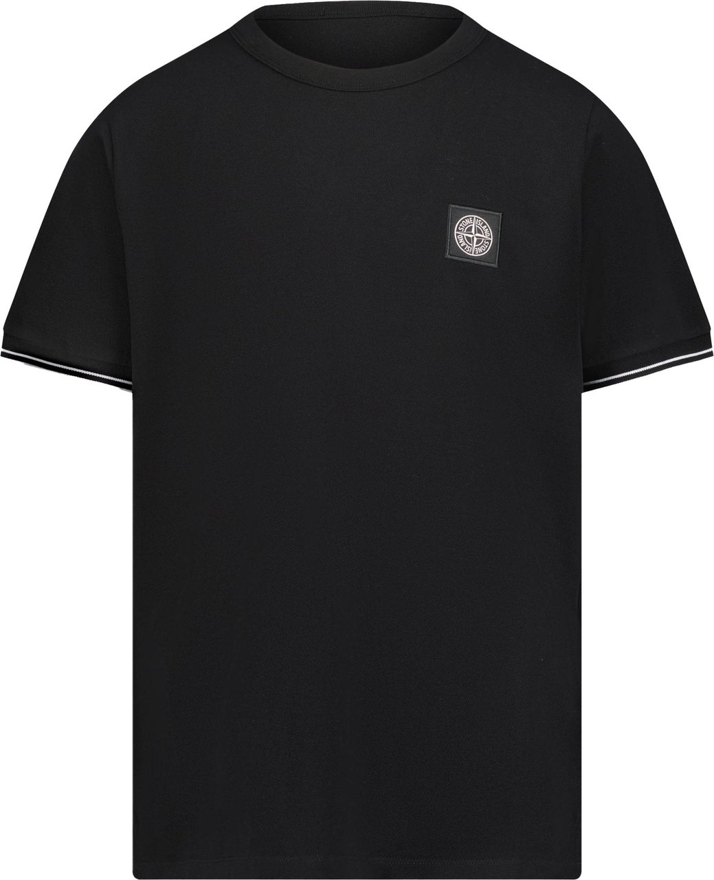 Stone Island Junior Stone Island Kinder Jongens T-Shirt In Zwart Zwart