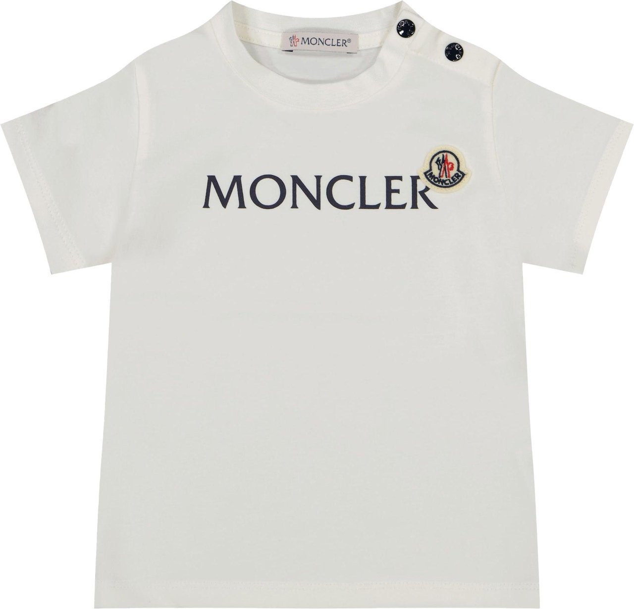 Moncler Moncler Baby Jongens T-Shirt In Wit Wit