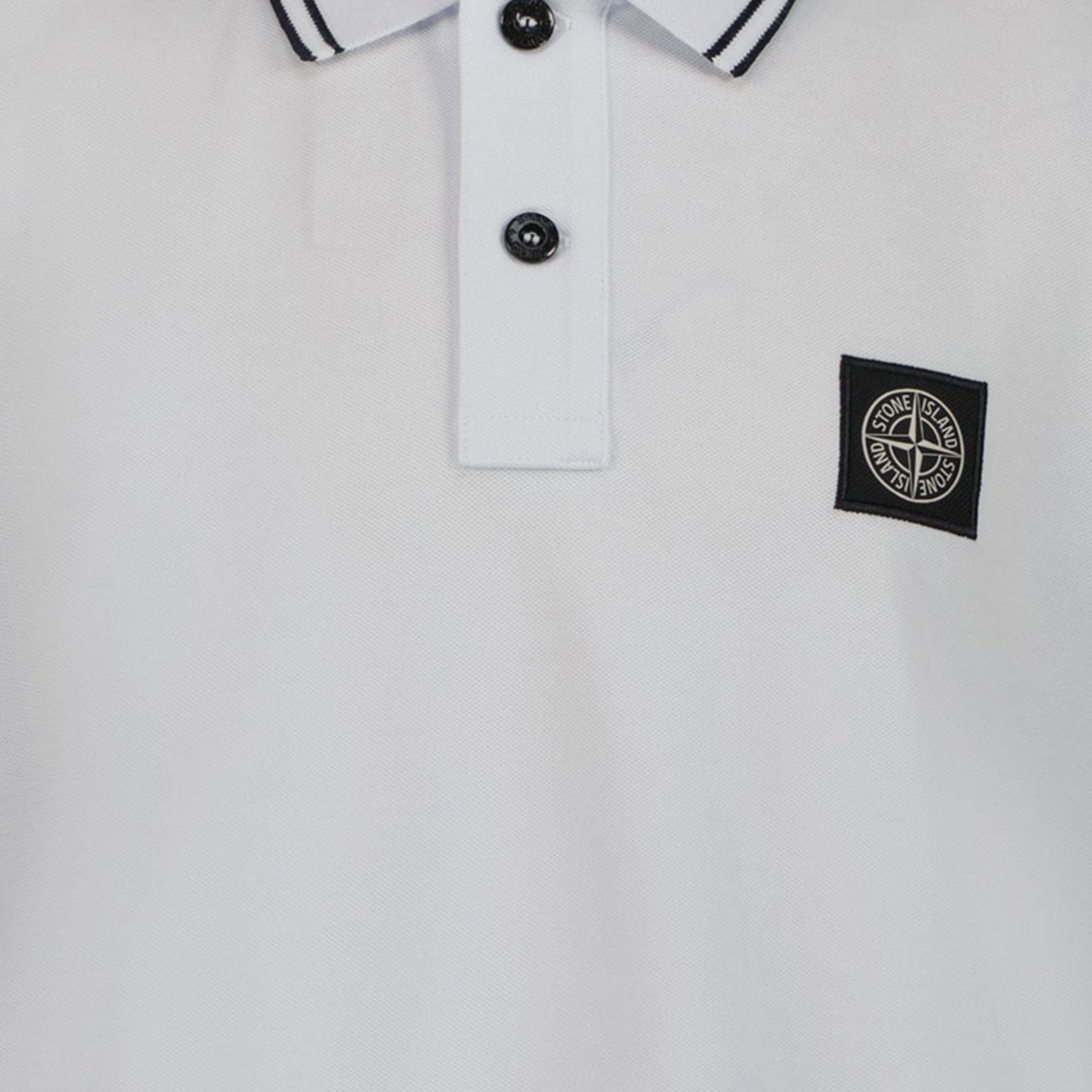 Stone Island Junior Stone Island Kinder Jongens Polo In Wit Wit
