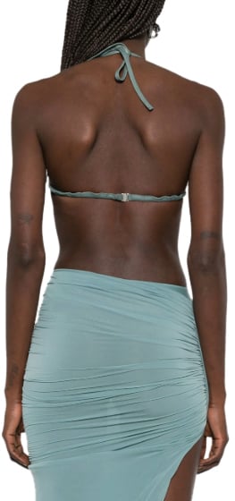 Rick Owens Leather Bra Mouthwash Blauw