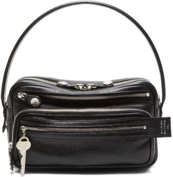 Acne Studios Leather Bag Black Zwart