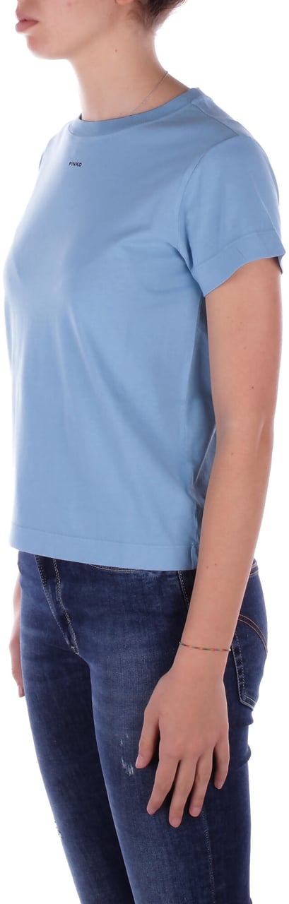 Pinko T-Shirts And Polos Clear Blue Blauw