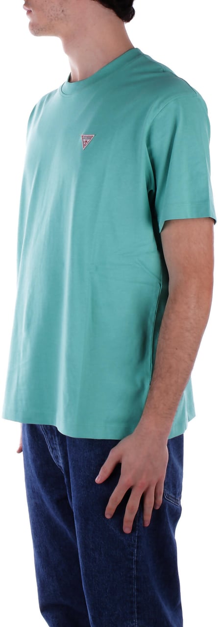 Guess T-Shirts And Polos Verde Acqua Groen