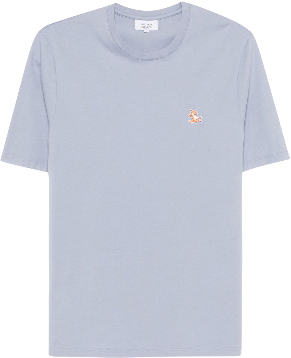 Maison Kitsuné Maison Kitsune' T-Shirts And Polos Blue Blauw