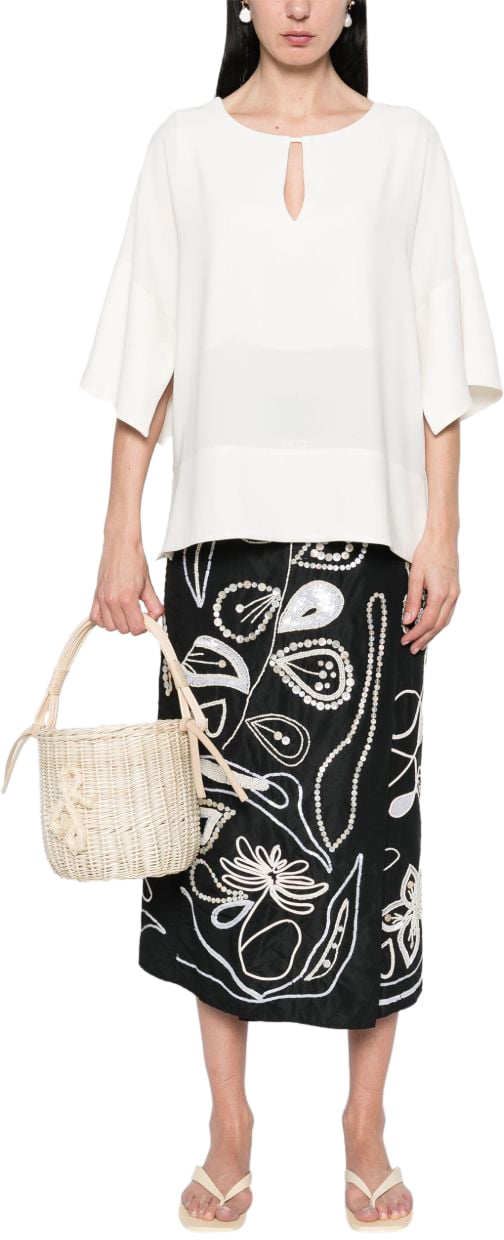 Alberto Biani Shirts Ivory Wit
