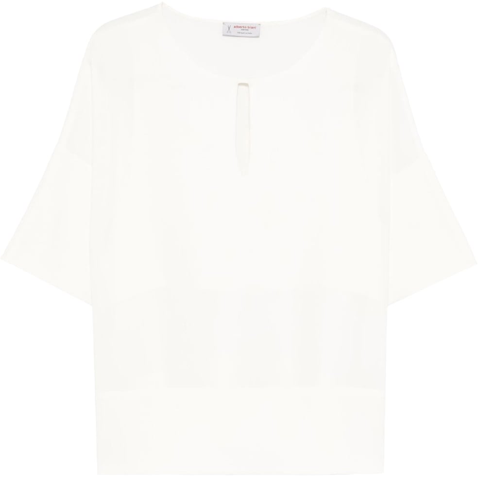 Alberto Biani Shirts Ivory Wit