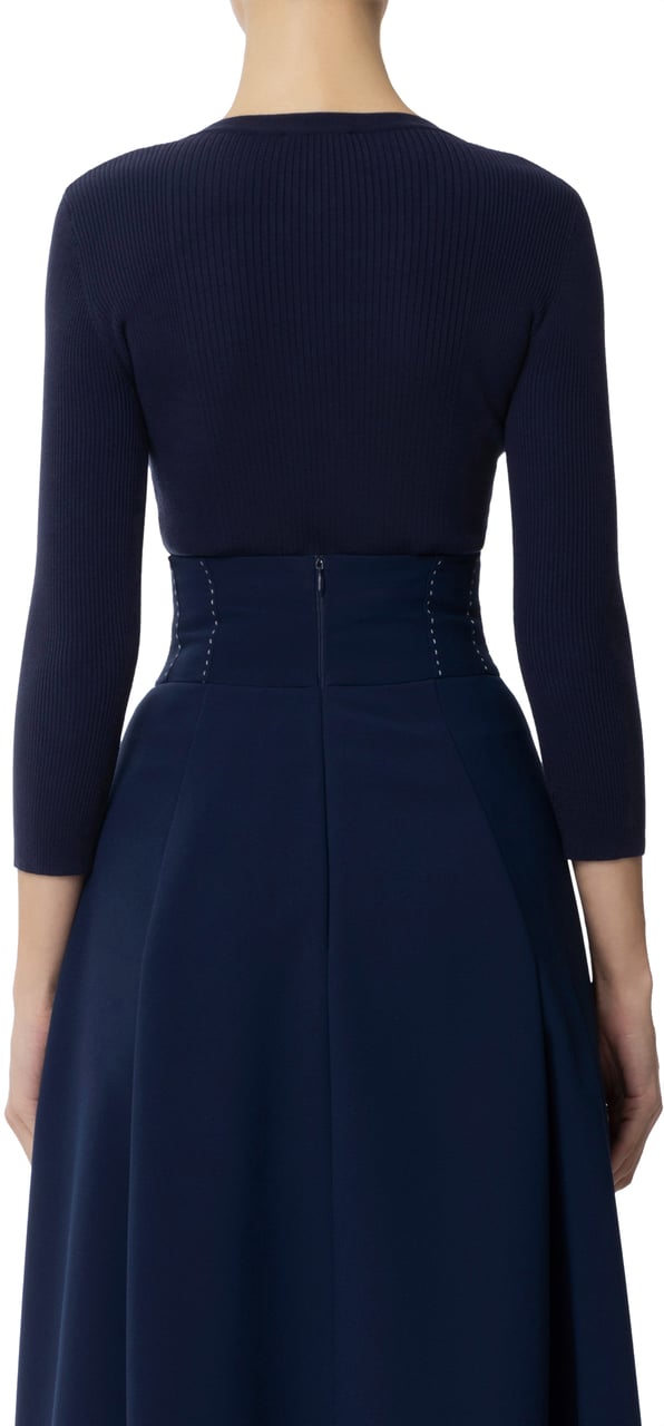 Elisabetta Franchi Sweaters Blue Blauw