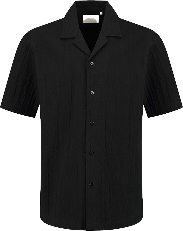 Pure Path Pure Path Overshirt Korte Mouw Zwart