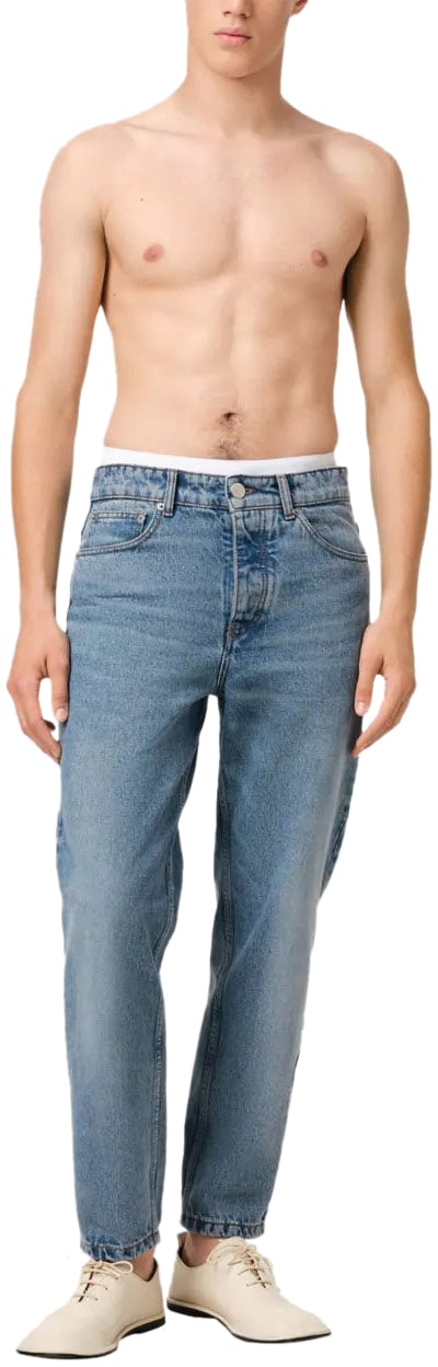AMI Paris jean a coupe fuselee Blauw