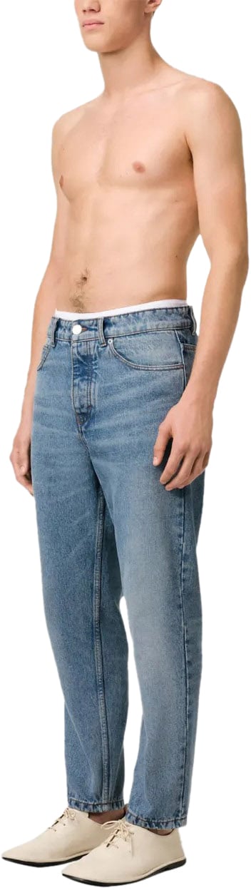 AMI Paris jean a coupe fuselee Blauw