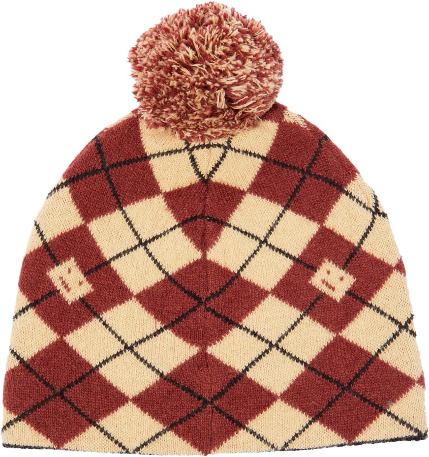 Acne Studios Argyle Face Wool Blend Beanie Divers