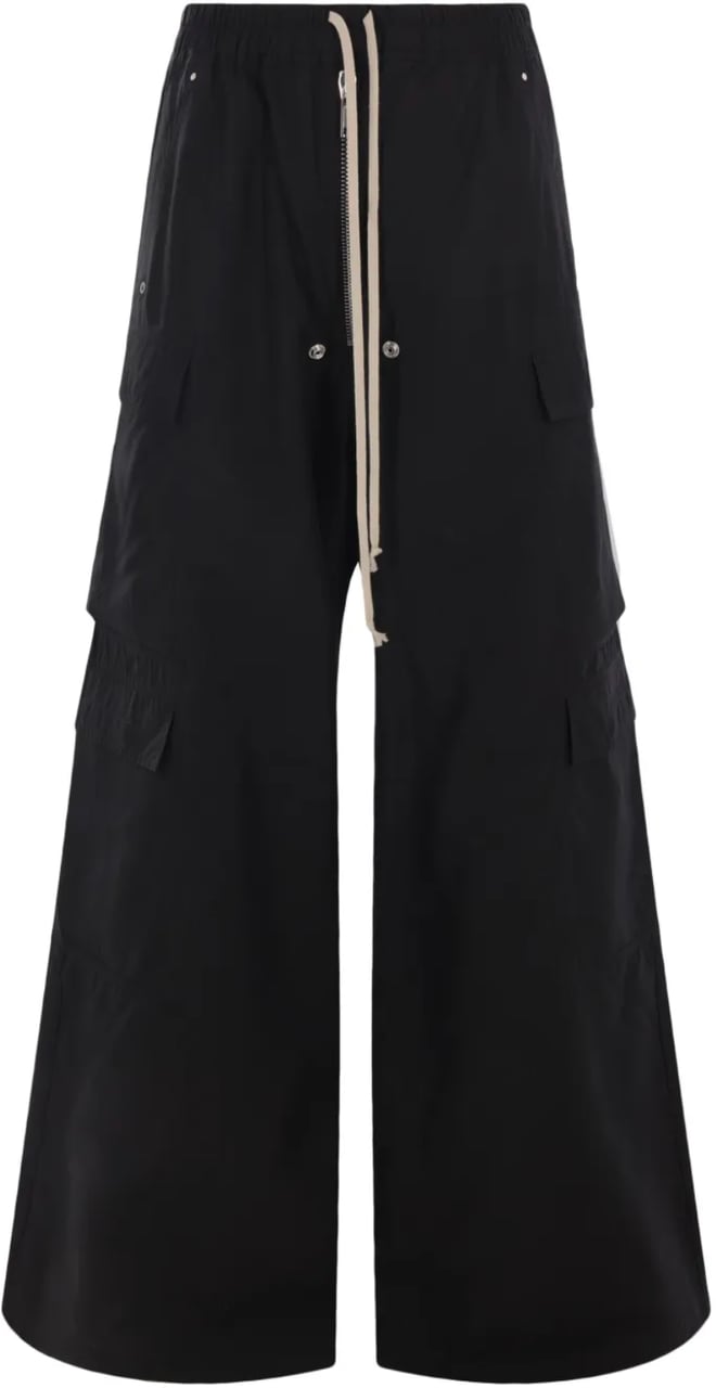 Rick Owens Pantaloni Double Cargo Jumbo Belas Black Zwart