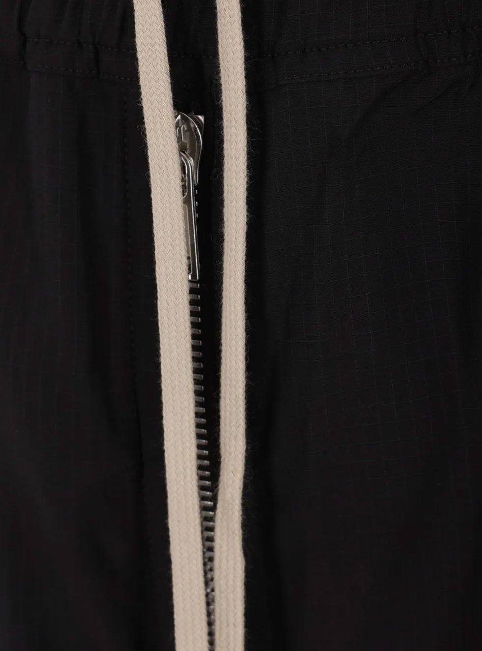Rick Owens Pantaloni Double Cargo Jumbo Belas Black Zwart