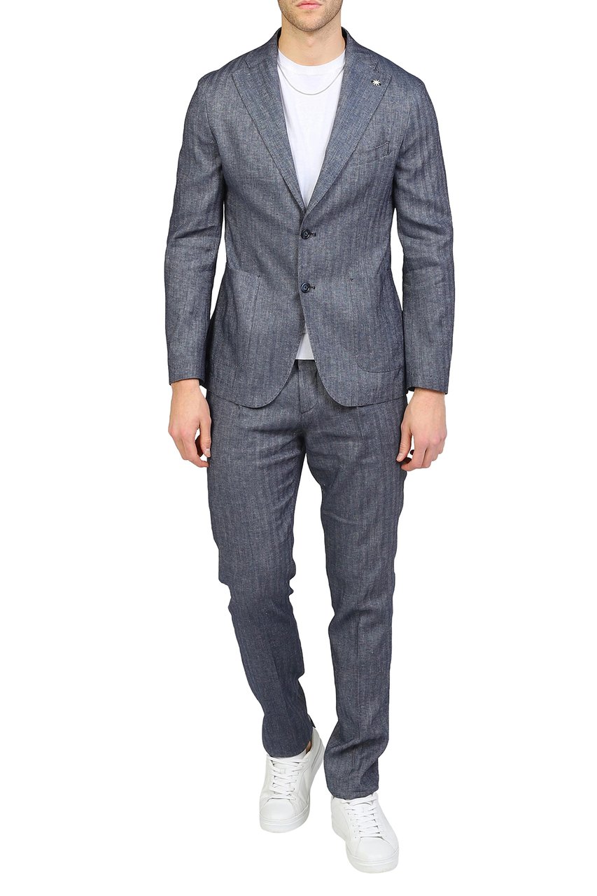 Manuel Ritz Blazer blue Blauw