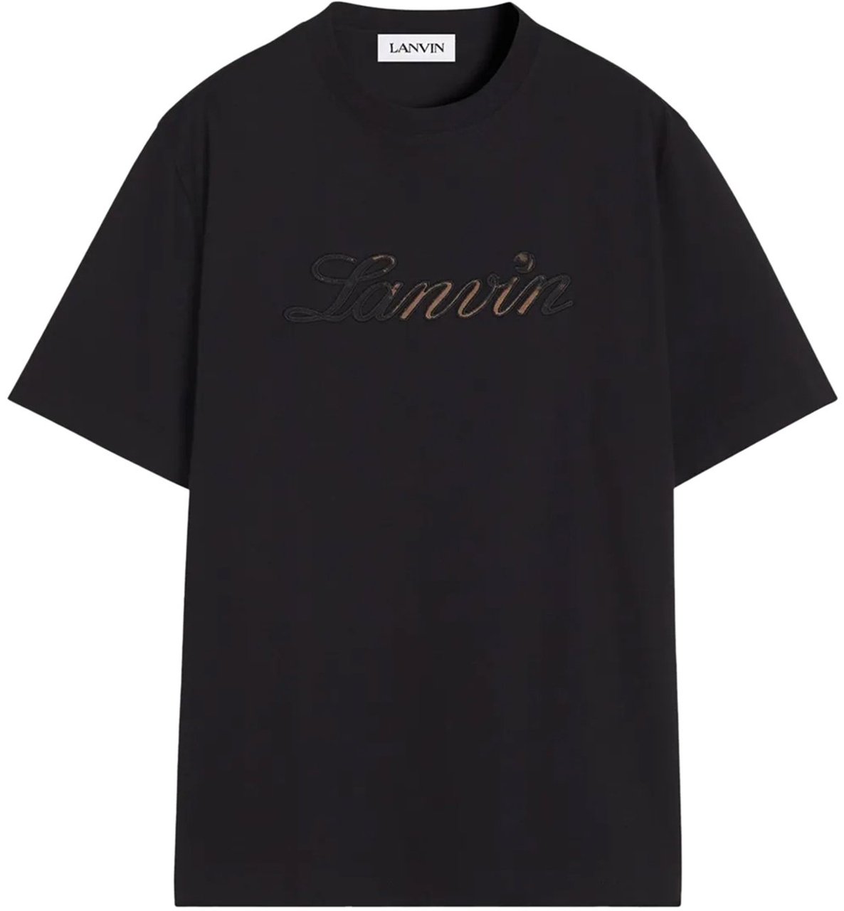 Lanvin t-shirt black Zwart