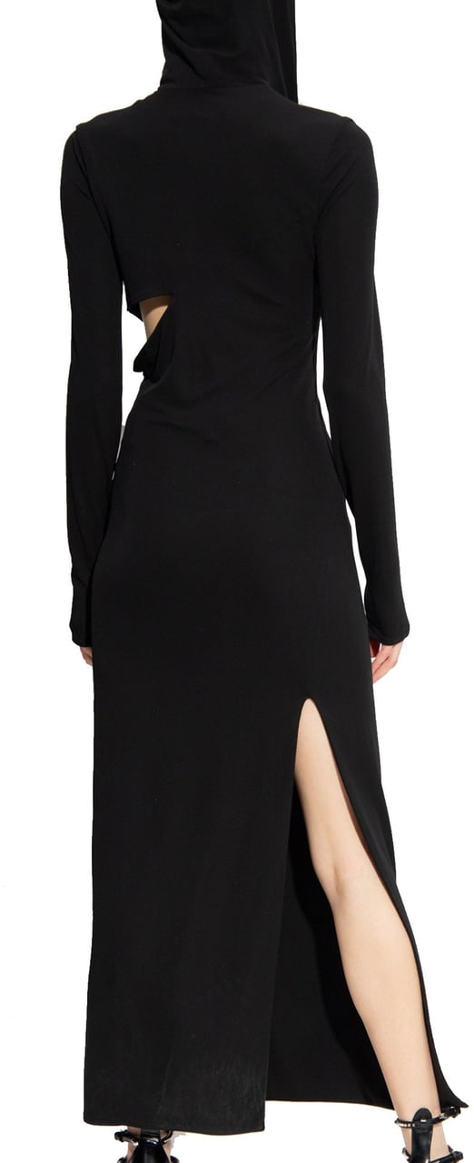 Versace Versace Black stretch viscose dress Zwart