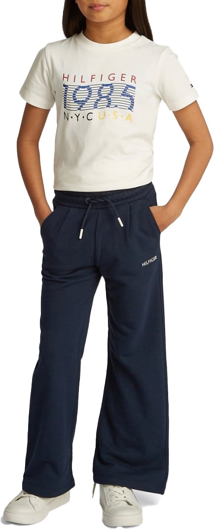 Tommy Hilfiger Flag Wide Pants Blauw