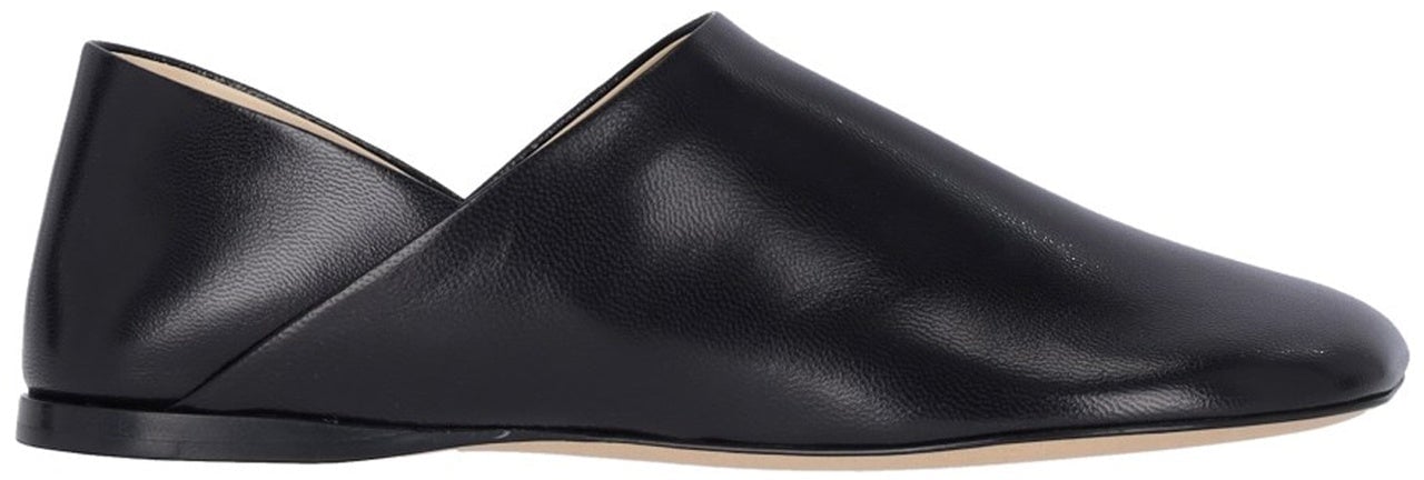 Loewe Loewe 'Slipper Toy' Leather Loafers Zwart