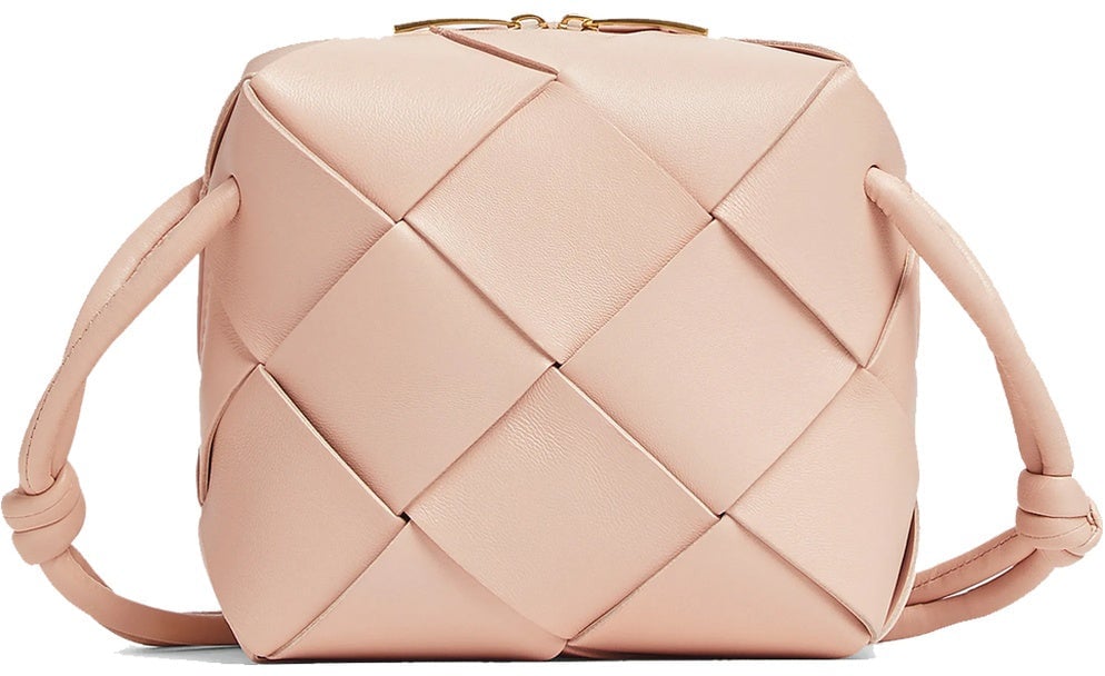 Bottega Veneta Bottega Veneta Mini Cassette Camera Bag Roze