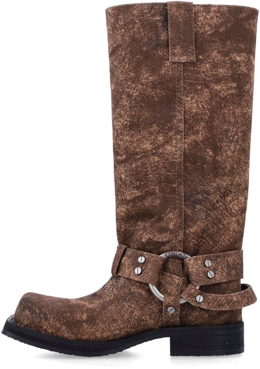 Acne Studios Balius Boot Brushed Leather Rust Brown Bruin