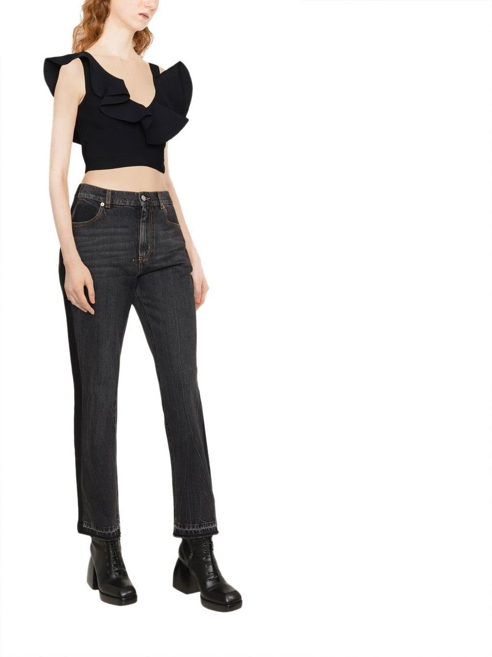 Alexander McQueen Jeans Black Zwart