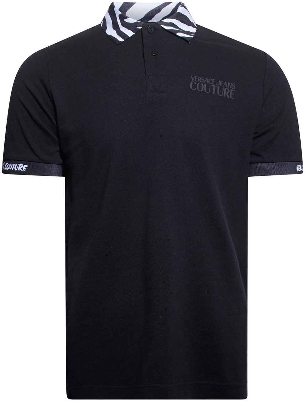 Versace Jeans Couture Black Zebra Polo Zwart