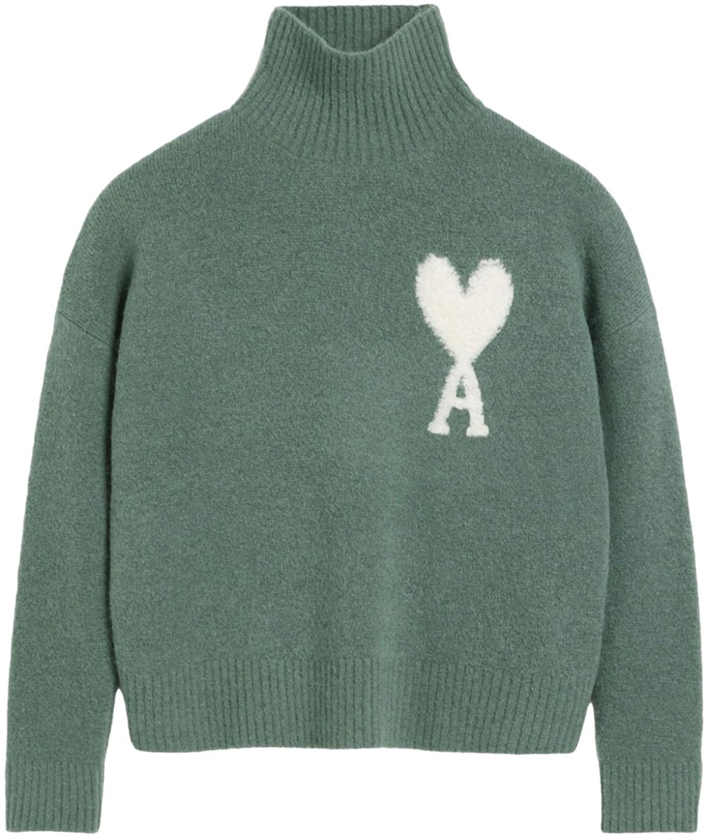 AMI Paris OFF WHITE ADC SWEATER Groen