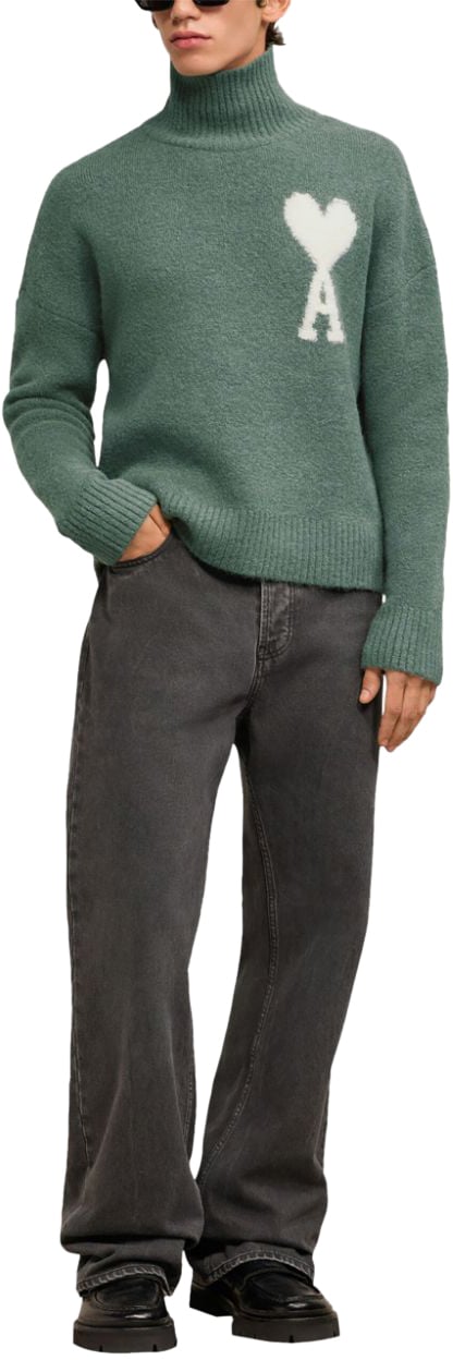AMI Paris OFF WHITE ADC SWEATER Groen