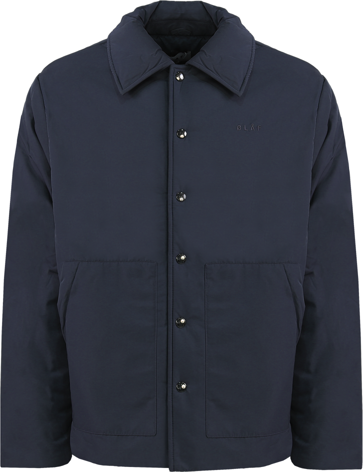 ØLÅF Heren Padded Coach Jacket Blauw Blauw