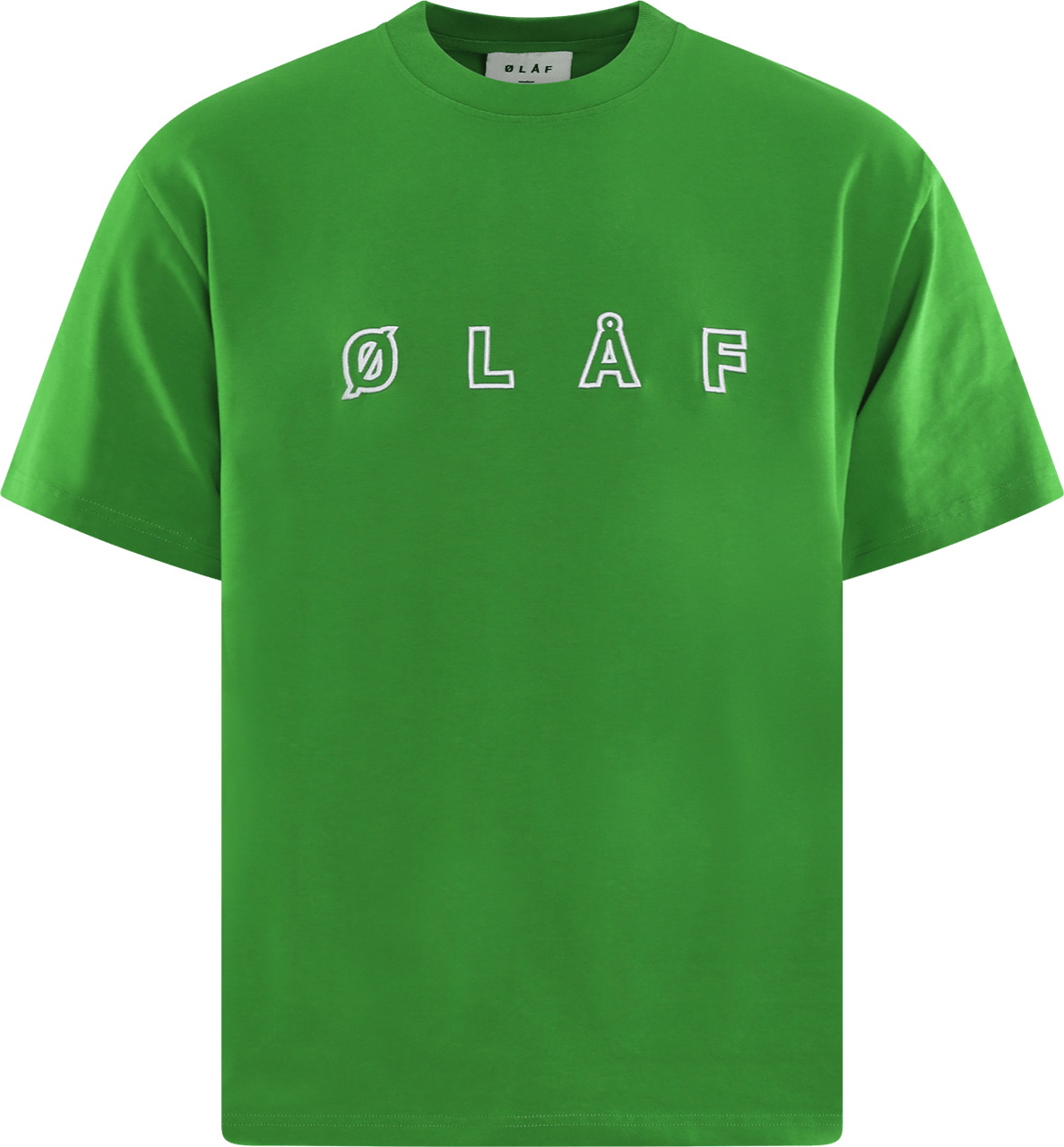ØLÅF Heren Sans Embro Logo T-Shirt Groen Groen