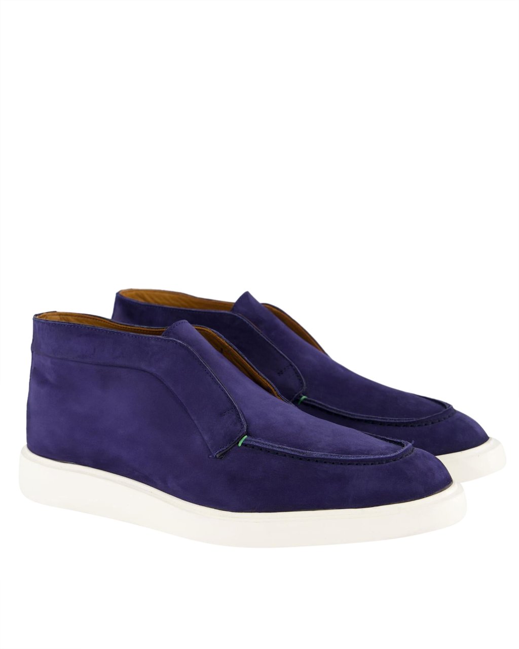 Atelier Verdi Heren Enzo Nubuck Loafer Navy Blauw