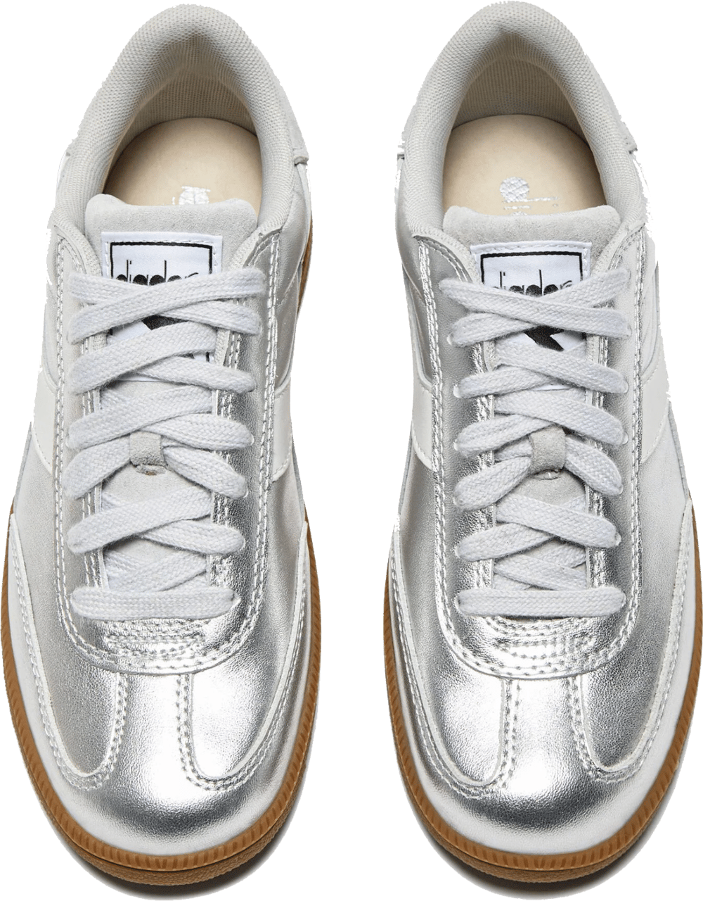 Diadora Trainer Metallic Silver Zilver