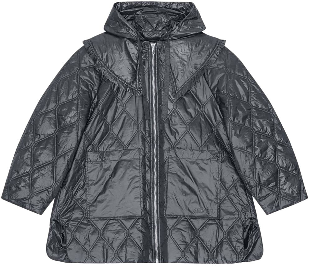 Ganni Jackets Black Zwart
