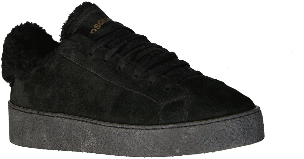 Dsquared2 Dsquared2 Leather Sneakers Zwart