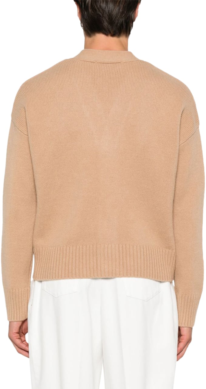 AMI Paris Logo Knit Cardigan Divers