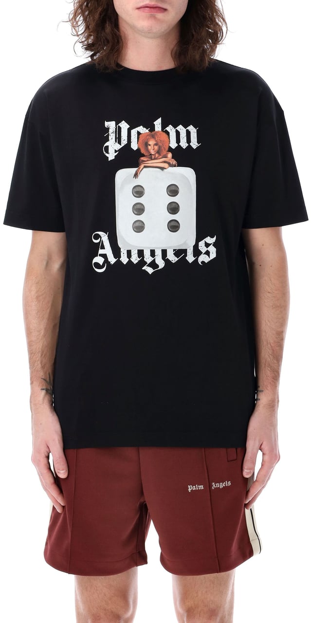 Palm Angels Holly Pin Up Tee Nero Zwart