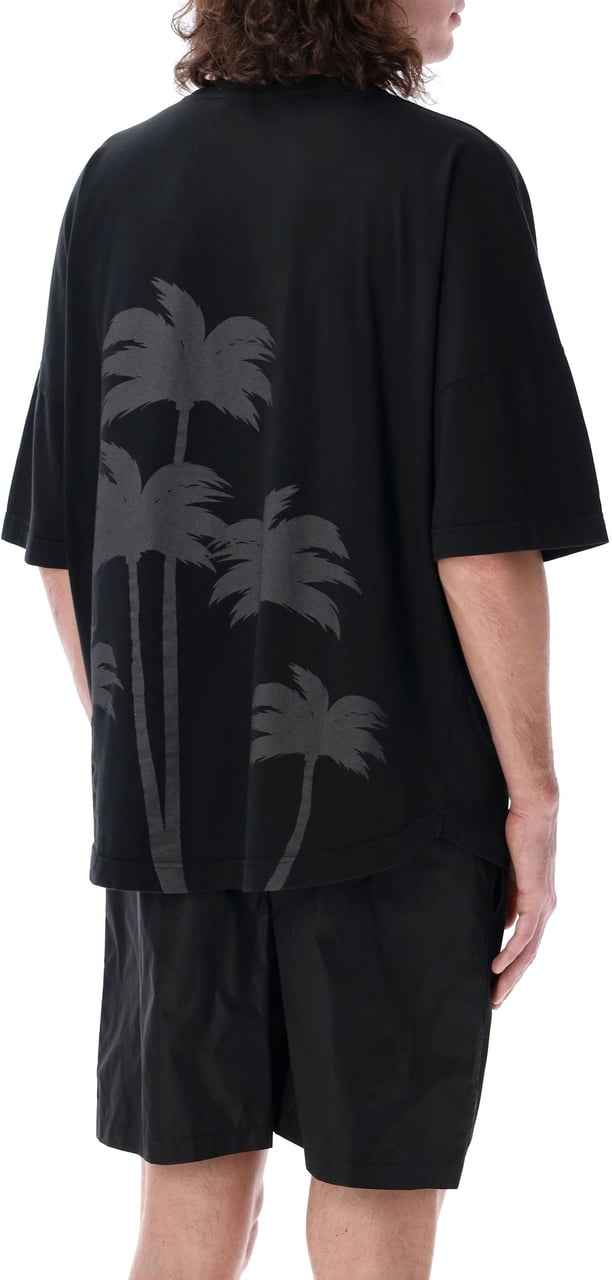 Palm Angels Palms Over Tee Vintage Black Zwart