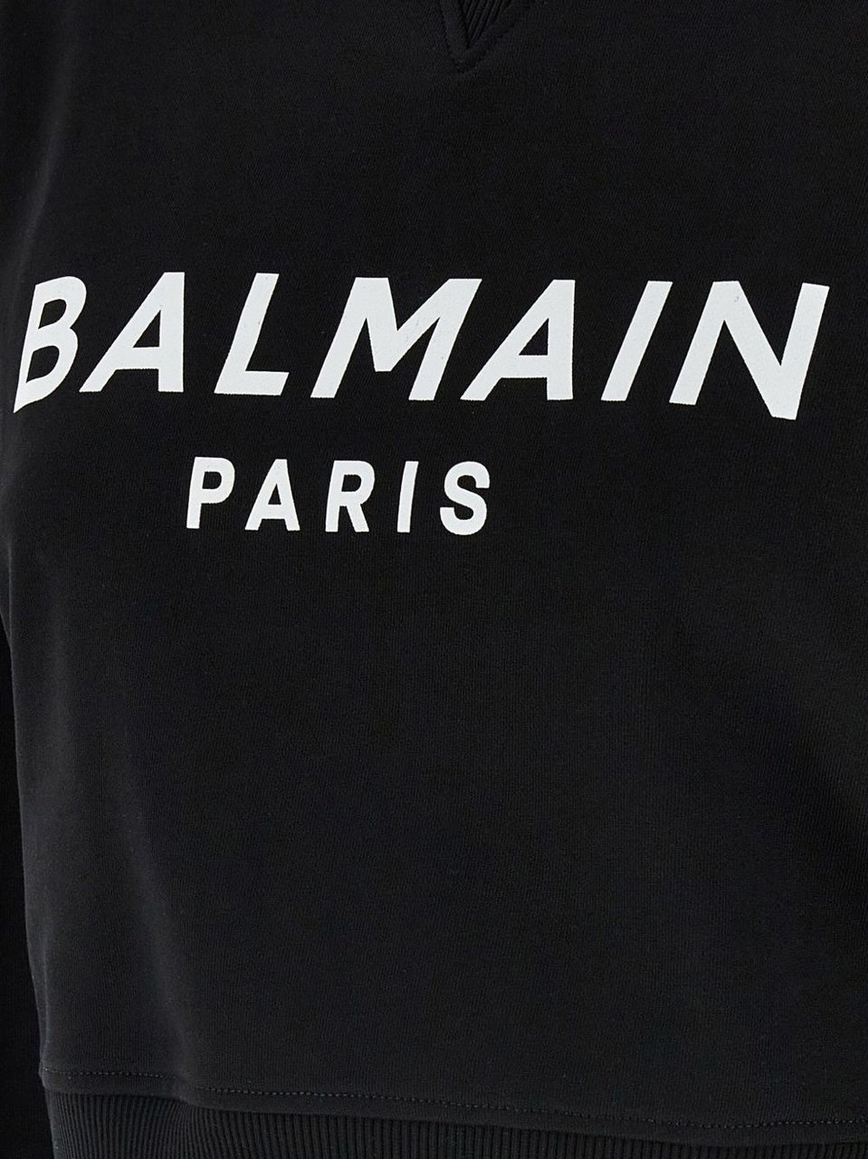 Balmain Balmain Black cotton sweatshirt Zwart