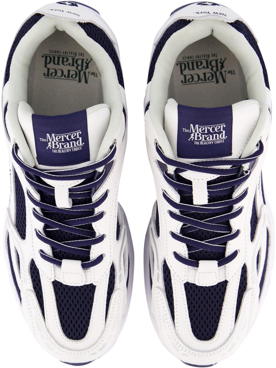 Mercer Amsterdam Heren The Re-Run City Blauw/Wit Blauw