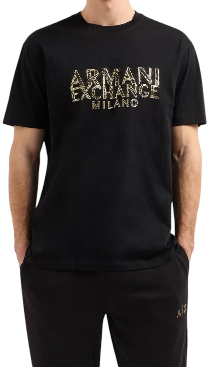 Armani Exchange Heren T-shirt Zwart