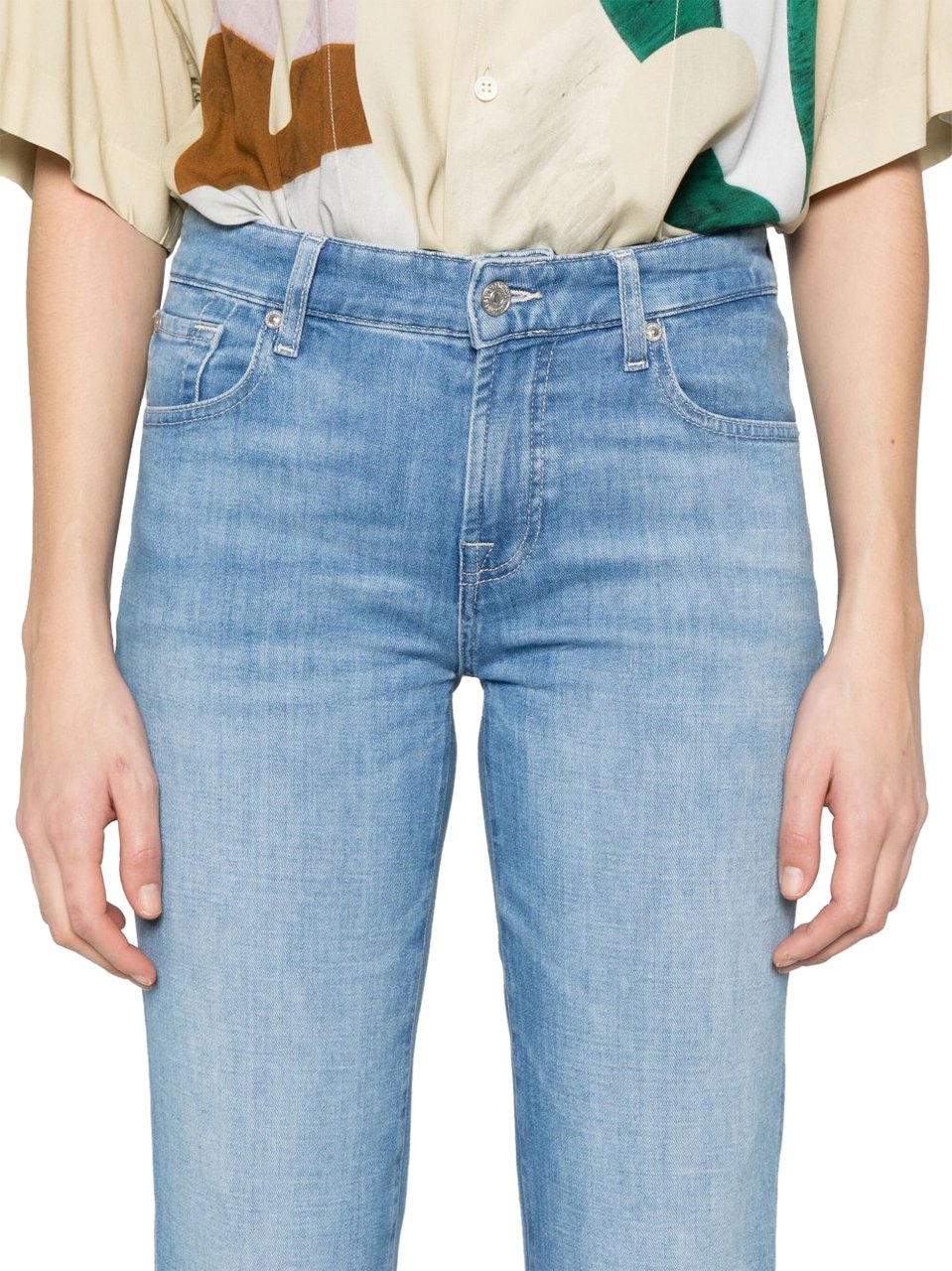 7 For All Mankind Jeans Clear Blue Blauw
